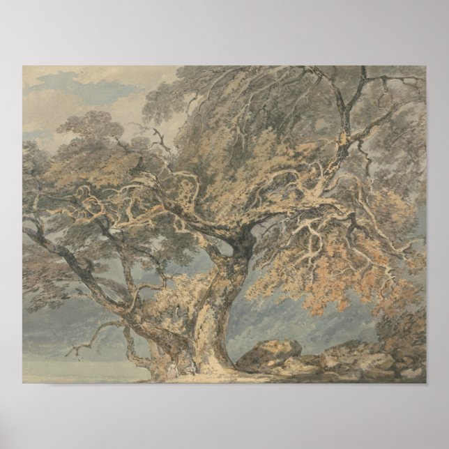 Affiches Joseph Mallord William Turner - Un grand arbre (Devant)