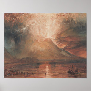 Affiches Joseph Mallord William Turner - Vésuve