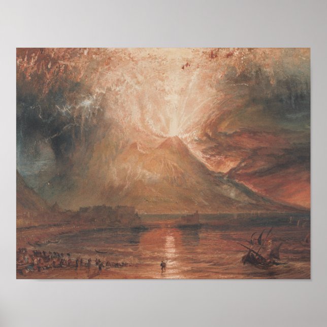 Affiches Joseph Mallord William Turner - Vésuve (Devant)