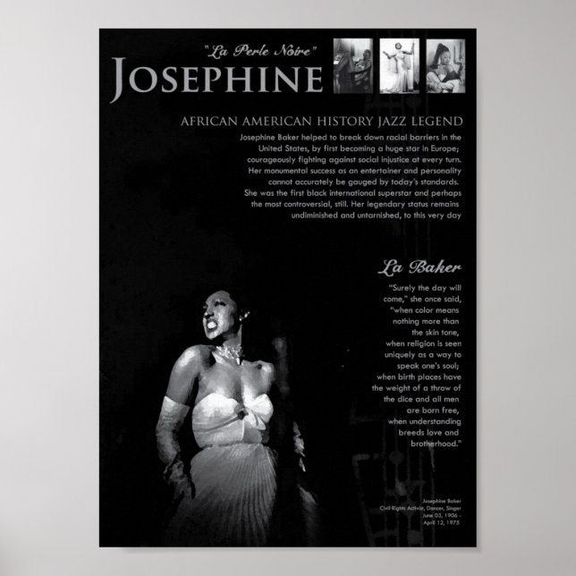 Affiches Joséphine Baker (Devant)