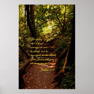 Affiches Joshua 1:9 N'ayez pas peur