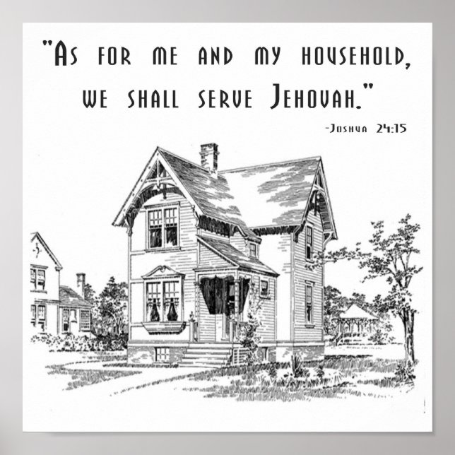 Affiches Joshua 24:15 Imprimer (Devant)