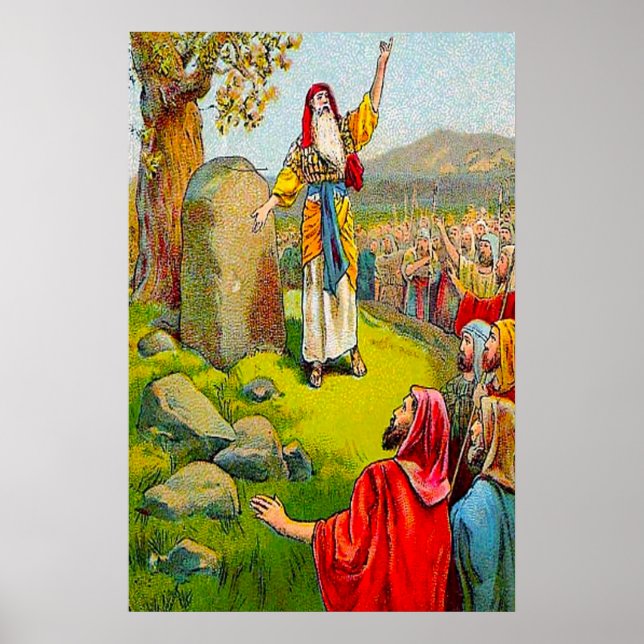 Affiches Joshua 24:1-15 L'affiche d'adieu de Joshua (Devant)