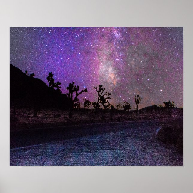 Affiches Joshua tree National Park voie laiteuse (Devant)