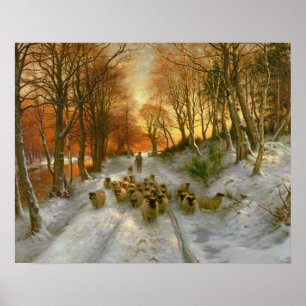 Affiches Joué avec des nuances d'heures du soir