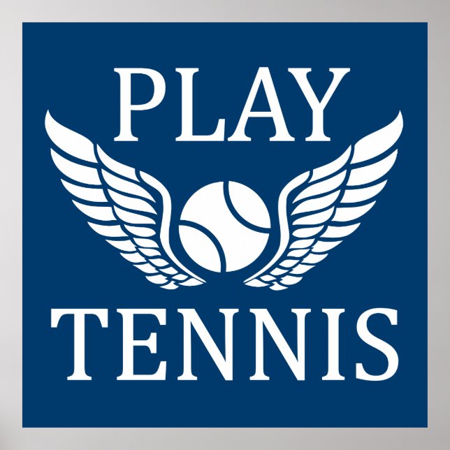 Affiches Jouer au tennis (Devant)