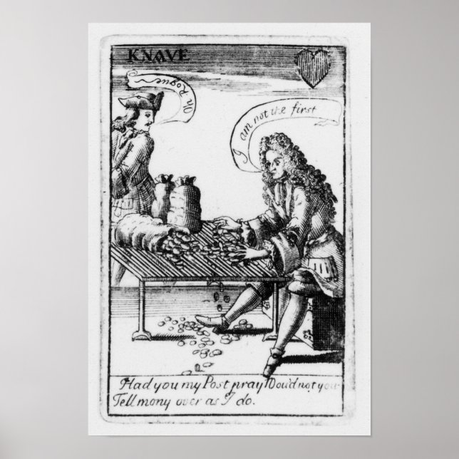 Affiches Jouer aux cartes commémoratives (Devant)