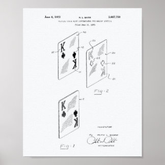 Affiches Jouer aux cartes Livre blanc sur l'art des brevets