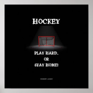 AFFICHES JOUER DUR OU RESTER À LA MAISON !