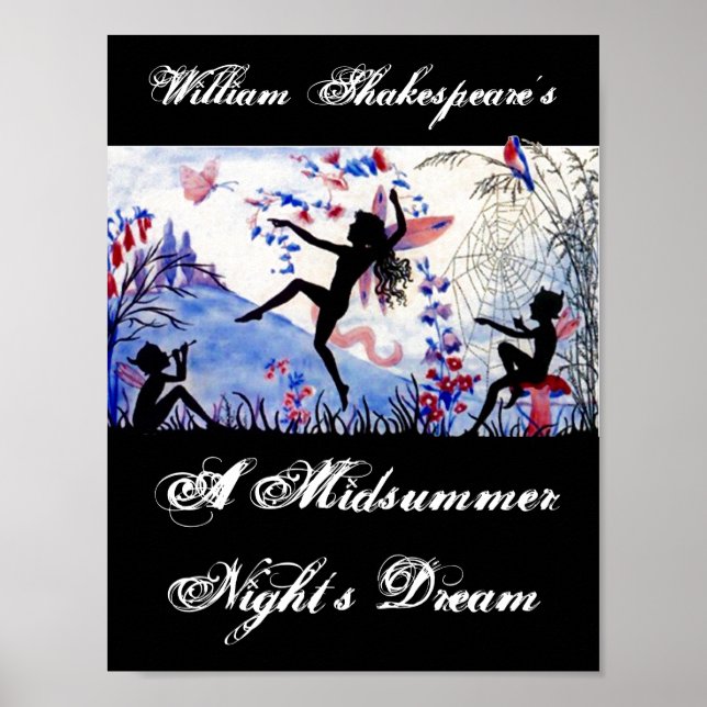 Affiches Jouer une nuit d'été le rêve William Shakespeare (Devant)