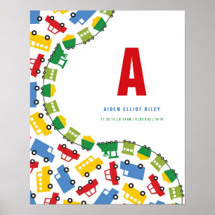 Affiches Jouets de garçons Transport personnalisé Baby Nurs