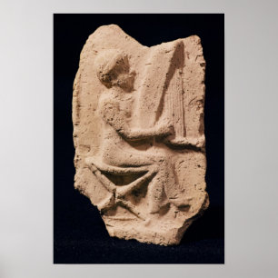 Affiches Joueur de harpe, 1830-1600 avant J.-C.