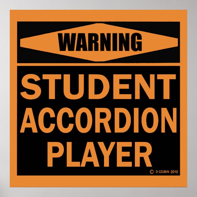 Affiches Joueur de l'Accordéon étudiant (Devant)