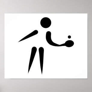 Affiches Joueur de ping-pong de ping-pong
