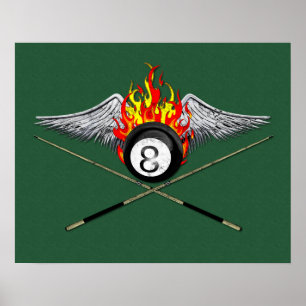 Affiches Joueur de piscine