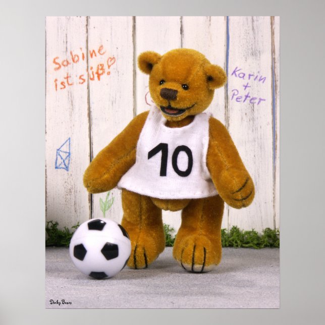 Affiches Joueur de soccer Dinky Bears (Devant)
