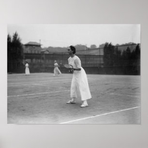 Affiches Joueur de tennis de femme obtenant la photographie