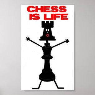 Affiches Joueur d'échecs à vie