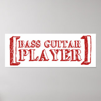 Affiches Joueur du Bass Guitar