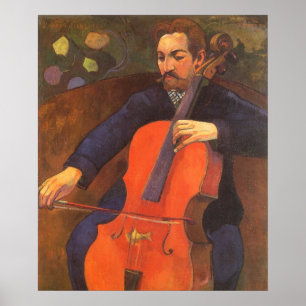 Affiches Joueur Schneklud Portrait par Paul Gauguin