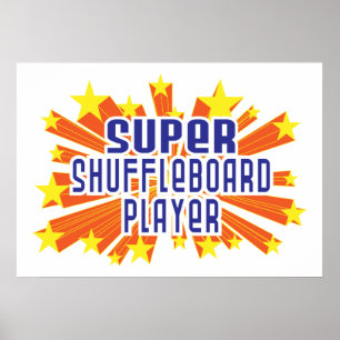 Affiches Joueur superbe de Shuffleboard