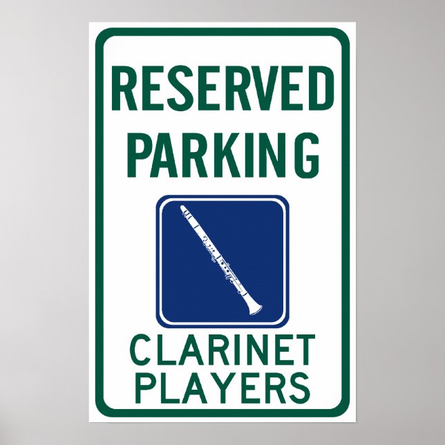 Affiches Joueurs Clarinet Parking (Devant)
