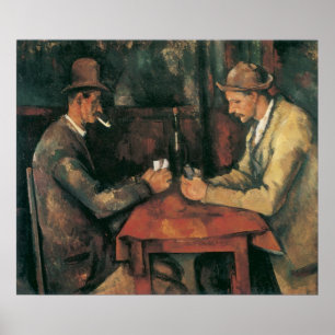 Affiches Joueurs de cartes de Paul Cézanne, Beaux-Arts Anci