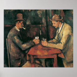 Affiches Joueurs de cartes de Paul Cézanne, Beaux-Arts Anci