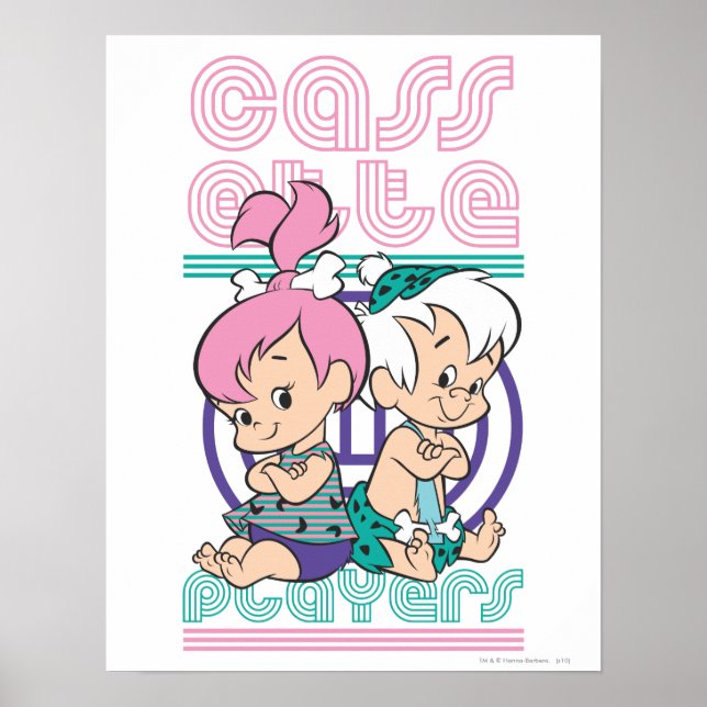 Affiches Joueurs de cassettes PEBBLES™ et BAM-BAM™ (Devant)