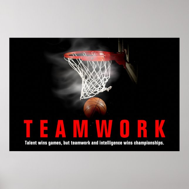 Affiches Joueurs de devis Inspirationnels de basket-ball en (Devant)