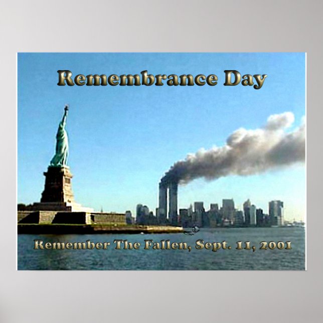 Affiches Jour de commémoration 911 Le 11 septembre 2001 (Devant)