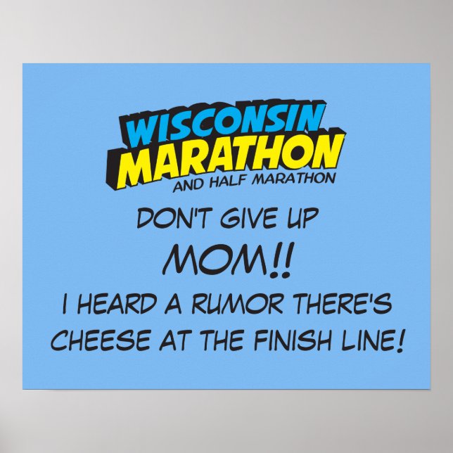 Affiches Jour de la course du Marathon du Wisconsin (Devant)