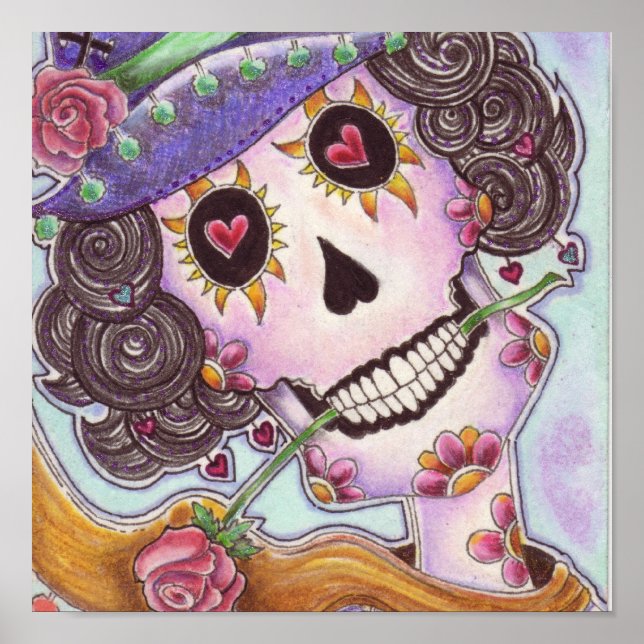 Affiches Jour de la mort "Dame des Roses" (Devant)