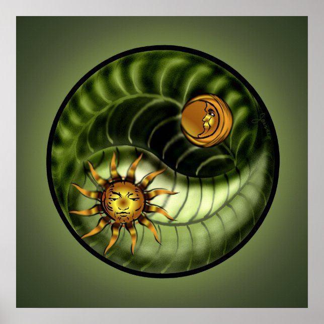 Affiches Jour des terres Yin Yang Imprimer (Devant)