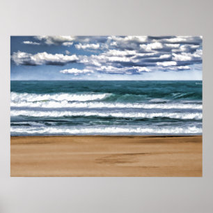 Affiches Jour désolé de plage