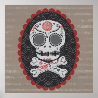 Affiches Jour du crâne mort Día de los Muertos calaveras