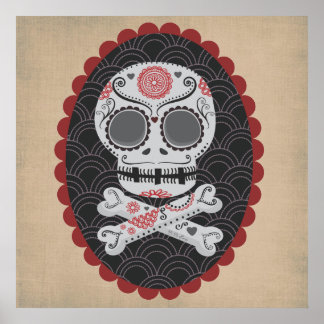 Affiches Jour du crâne mort Día de los Muertos calaveras