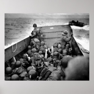Affiches Jour J Omaha Beach Landing Craft World War II