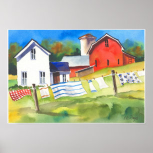 Affiches Journée de lavage à la ferme