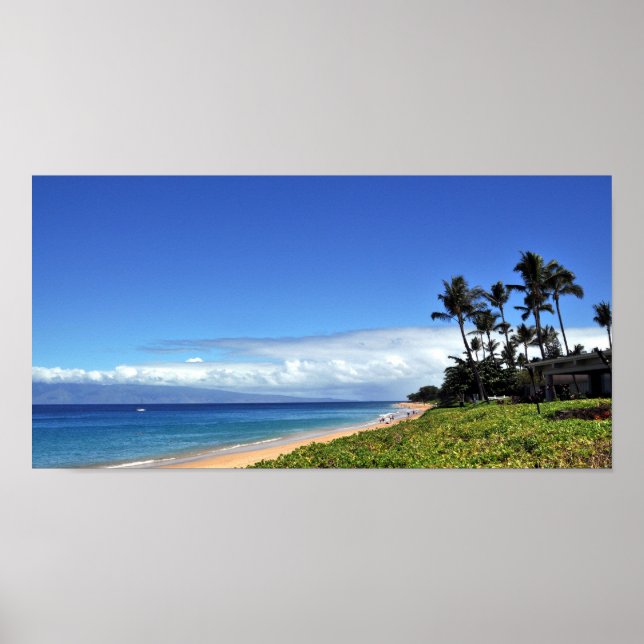 Affiches Journée de plage à Maui Imprimer (Devant)
