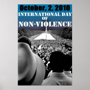 AFFICHES JOURNÉE INTERNATIONALE DE LA NON-VIOLENCE