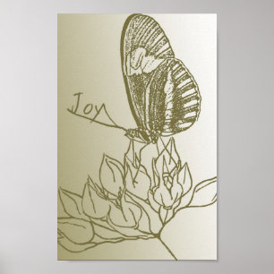 Affiches Joy Butterfly