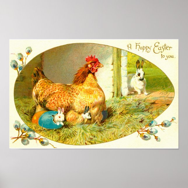 Affiches Joyeuses Pâques (Devant)