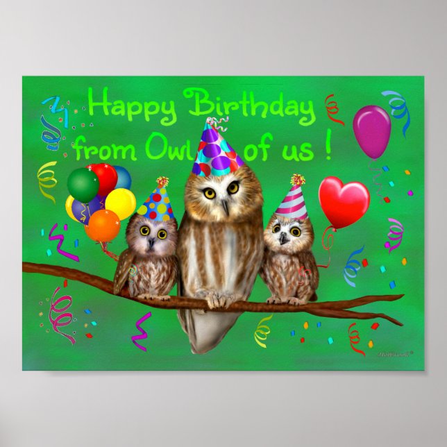 Affiches Joyeux anniversaire de Owl of us ! (Devant)