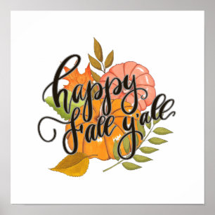 Affiches Joyeux automne Y'all