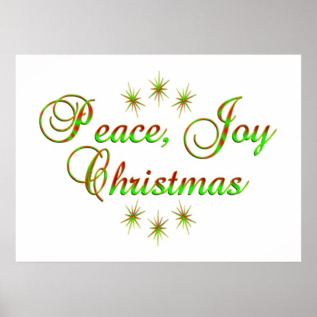 Affiches Joyeux de la Paix Noël (Devant)