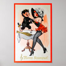 Joyeux Krampus et Temptress Vintage Noël Mini