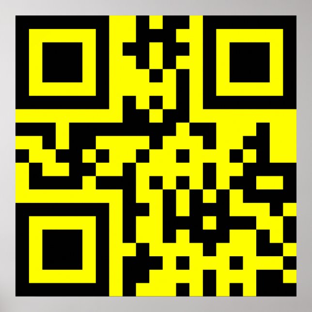 Affiches ‹ Joyeux visage souriant Emoji — Code QR (Devant)