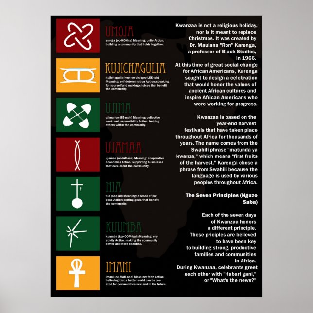 Affiches Joyous Kwanzaa (Devant)