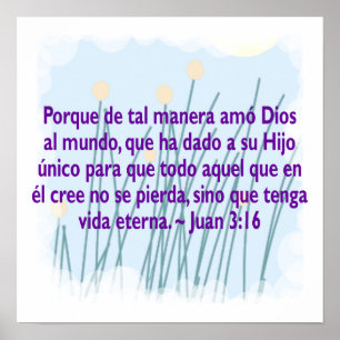 Affiches Juan 3:16